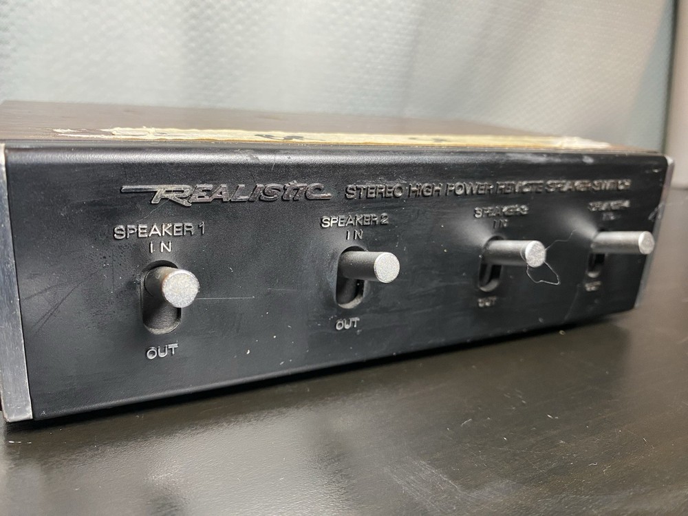 Vintage Realistic 40-135 4-Channel Speaker Selector Box Radio Shack