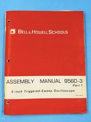 Lot of 7 Bell & Howell Schools Oscilloscope & Multimeter Manuals