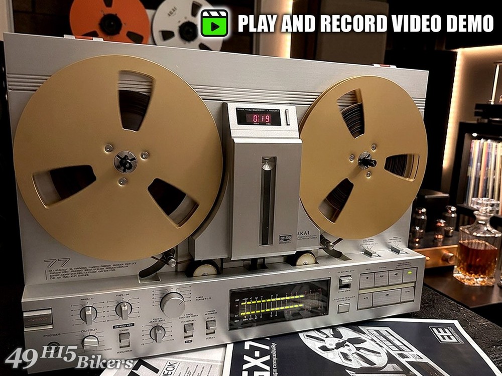 Akai GX-77 Stereo Reel to Reel 3 Super GX Heads FullServiced + 30-Day Guarantee