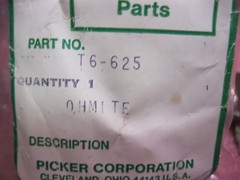 Ohmite T6-625 Resistor MEMCOR 400