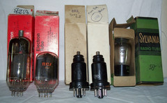 Lot of (100+) NOS & used tubes in boxes,collection,radio,amp,compactron,octal,++