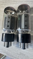 Matched Pair 6CA7 EL34 Vintage Sovtek Reflektor H3B3 Fat Bottle Power Tubes