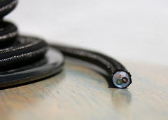 Black Rayon Cloth Covered 3-Wire Round Pulley Cord, Vintage Pendant Lights, Fans