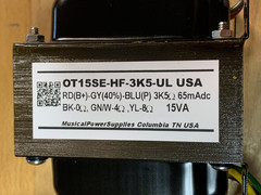 Pair of OT15SE-HF-3K5UL SE HiFi Output Xfmr 3K5 x 4/8Ohm 40%UL 65mADC