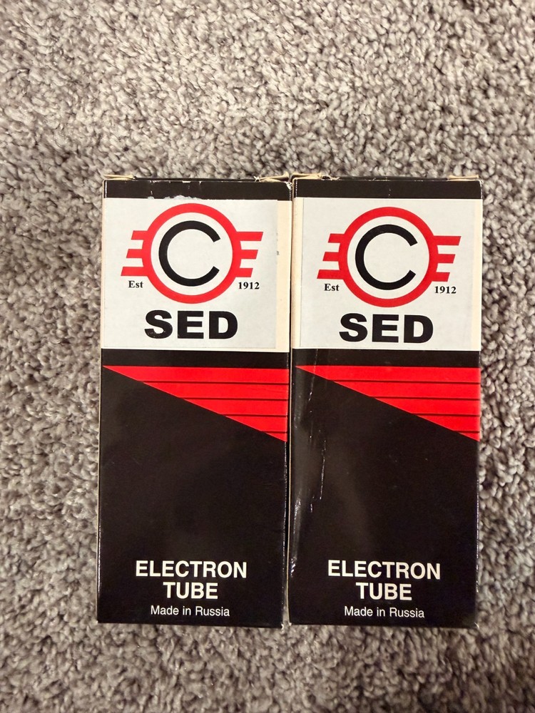 Matched Set Ruby SED Winged-C 6550C Power Vacuum Tube