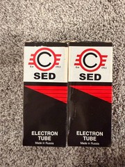 Matched Set Ruby SED Winged-C 6550C Power Vacuum Tube