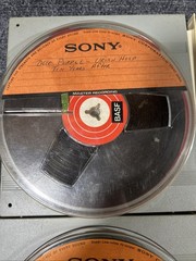 BASF Lot of 10 Reel to Reel Hard Plastic, Recorded Reels Untested, 7″