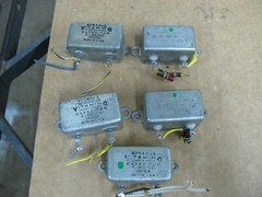 Three Sprague Vitamin Q Caps and Two Aerovox 630S Caps