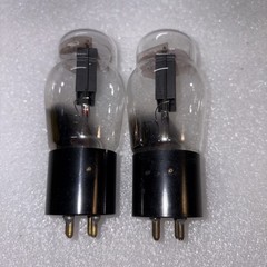 PAIR WESTERN ELECTRIC 102F VACUUM TUBES TV7 TESTED GOOD