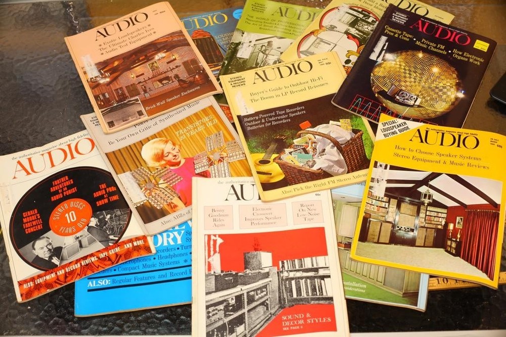 12 issues Vintage Audio Magazine Jan 1968 to Dec 1968 Rare advertisements