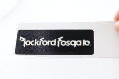 Rockford Fosgate Premium Speaker logo badge Sticker Decal waterproof 90mmX32mm