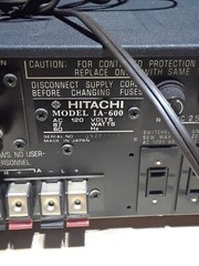 HITACHI IA 600 VINTAGE AMPLIFIER working n Powerfull!