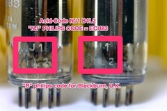 1961 NOS MULLARD ECH83 6DS8 ECH81 6AJ8 MATCHED PAIR TUBES 2 TUBES PER BID