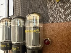 Three 6L6GC Sylvania Power Tubes Set Of 3 Amp Tubes Guitar Vintage Rare