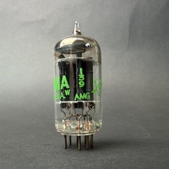 1961 12AX7 7025 Sylvania Tube Gray Short Plate O Getter TV7 Test NOS SY-7