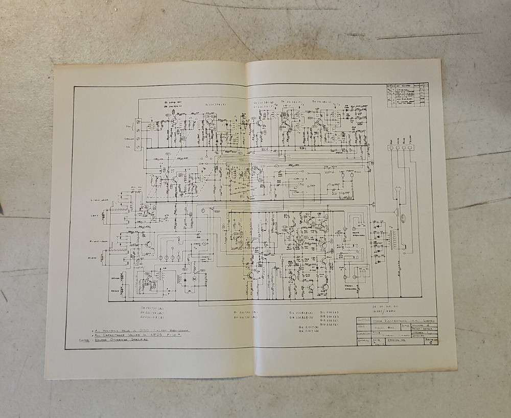 Morse Electrophonic Stereo Model 644 Blueprint Schematics