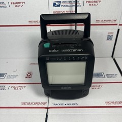 Sony Color Watchman FDT-5BX5 5″ Color CRT TV AM/FM (NO CORD) – TESTED – WARRANTY