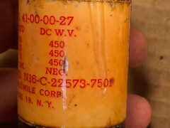 US Navy 15 + 15 + 15 uf 450v Octal Plug-In Can Capacitor Tube Amp Cap