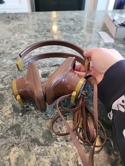 zenith vintage headphone set 1970s Works Great Shape.