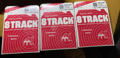 Lot Of 3 Sealed Vintage Realistic 8 Track 80 Minute Blank Tapes