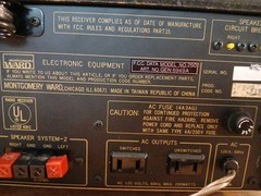 Ward (JVC, Sharp ?) 250, 25W AM/FM Stereo Receiver, 1977, TESTED/WORKS