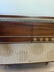 🍊Vintage 1950s/60s MCM Decca ‘The Riverside’ Hi-Fonic Record Player Console!