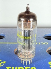 Westinghouse 6CG7 6FQ7 Black Plate D-Getter Tested Like NOS Tube