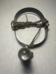 Vintage Headlamp Metal Headband Light Industrial Medical Miner Style Cloth Cord