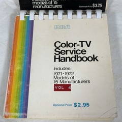 Vintage RCA Color TV Service Handbook Lot Vol 2 3 4 5 Television Repair Manuals