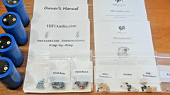 Hafler XL600 amplifier rebuild restoration Capacitor Kit repair rebuild