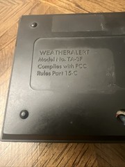 Vintage Weatheralert Weather Radio – Long Antenna – New 9V Batt – NO CORD -Works