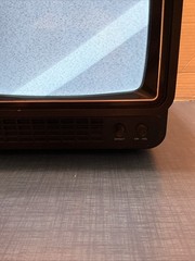 Vintage RCA 9″ Portable TV Black & White Analog 1980’s Retro