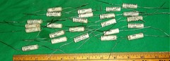 (24) MICAMOLD .056uF 200VDC Ceramic Paper Tubular PIO Caps NOS Test OK! Audio!