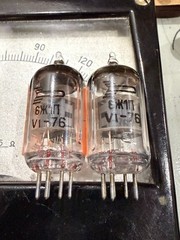 2x 6J1P (6J1 EF95 6AK5 6F32) GOLD GRID (NEW Little Dot Amp) MATCHED PAIR #1 1976