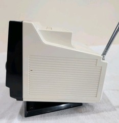 Cosmo 4.5” Vintage TV Antenna Black & White Retro Portable Television UNTESTED