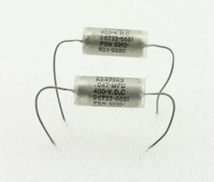 NOS Qty 2 Matched Pair 1960’s West-Cap .047uF 400V Paper In Oil Capacitors USA
