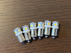 6 New 12v Warm White Bayonet LED Lamp Light Bulbs (Qty Available)