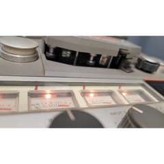 Vintage FOSTEX A-4 Reel to Reel Audio Stereo Tape Deck & Fostex 3040 Noise Red