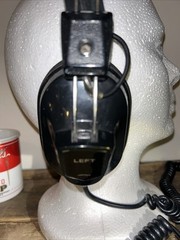 Vintage Aviator Style Stereo Headphones Original Earpieces & Chord Made in Japan