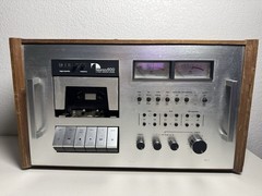 Nakimichi 600 2 Head Cassette Console Silver In Wood Case (Untested)