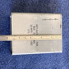NOS RCA Capacitor 10uF 400VDC PIO Paper In Oil Tested! 72026-501 102-6312