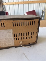 Vtg GENERAL ELECTRIC DUAL SPEAKER AM/FM Tube RADIO MODEL T1243B Does Not Work