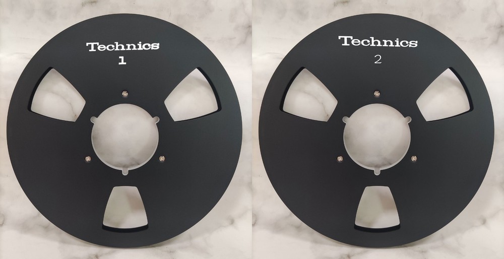One Pair 10.5” Black Technics Tape reel High Quality Aluminum Take Up Reel