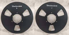 One Pair 10.5” Black Technics Tape reel High Quality Aluminum Take Up Reel