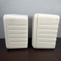 New—KLH 990A-W 100Watt All Purpose Speakers Antique White Indoor Outdoor