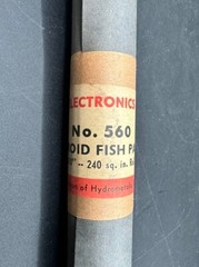 Vtg GC Electronics No 560 Fiberoid Fish Paper Roll .010″ 240 sq in New Old Stock