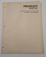 Vintage 1976 McIntosh Audio Catalog Price List Product Analysis Manuals MAC1900