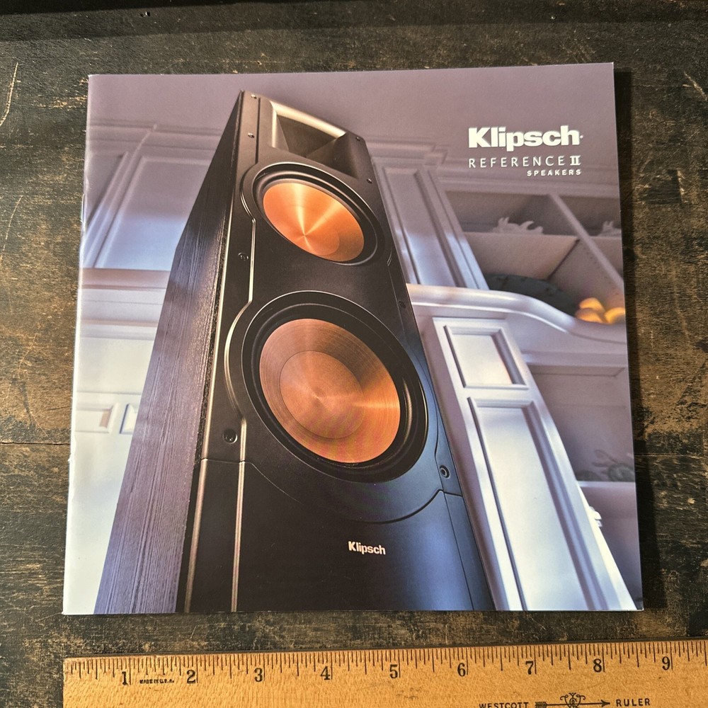 Klipsch Reference II Speakers Original Audio Brochure 2010 12 pg, Specs, Info
