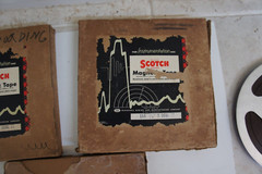 Lot of 3 Scotch 1/2” 3600ft Metal Reel-to-Reel Magnetic Tapes