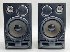 AIWA SX-Z26 Twin Duct 3-Way Reflect Speaker System Pair *Missing Grills*